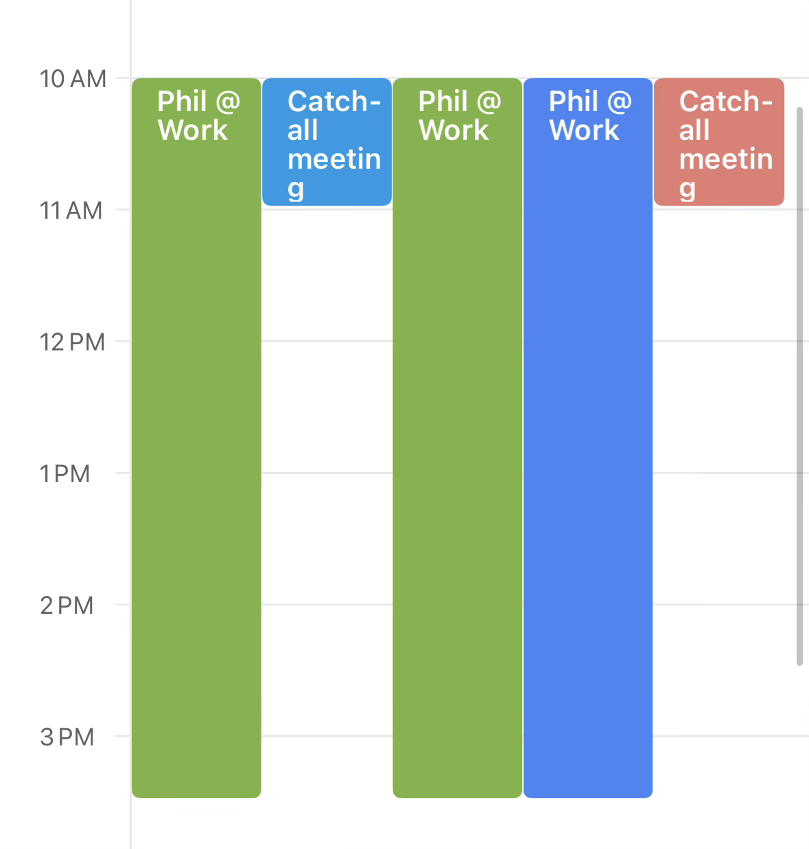 Google Calendar showing the same event multiple times
